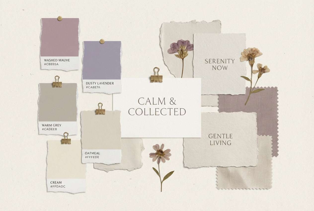 brand moodboard layout