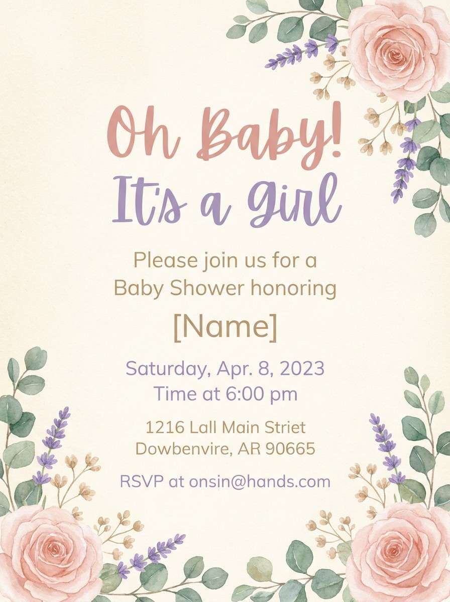 baby shower invitation
