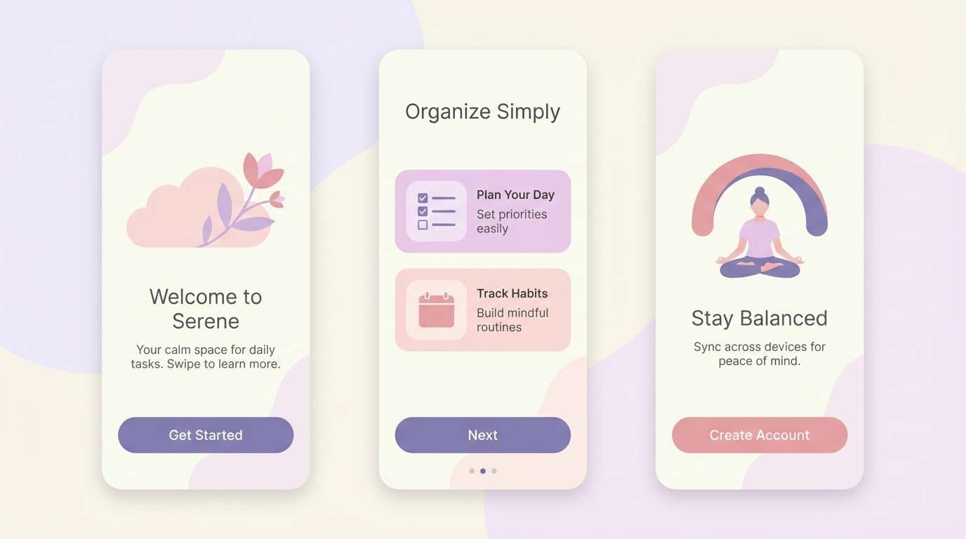 onboarding ui mockup