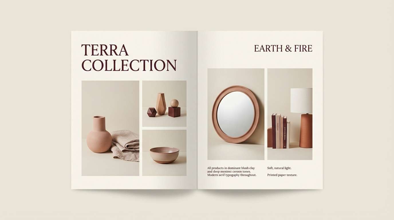 blush clay lookbook spread