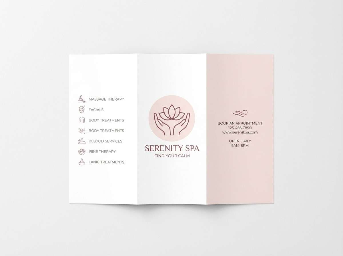 ballet slipper spa brochure
