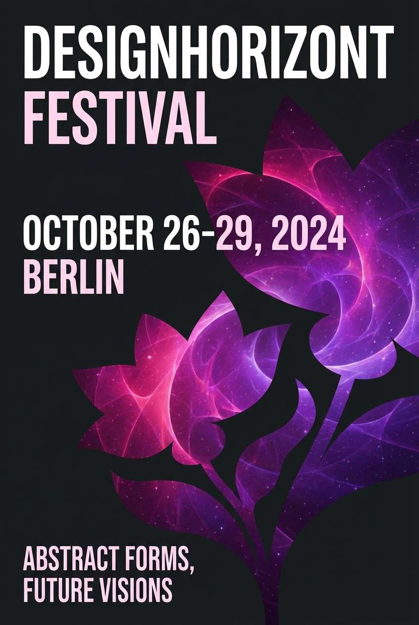 cosmic bloom festival poster