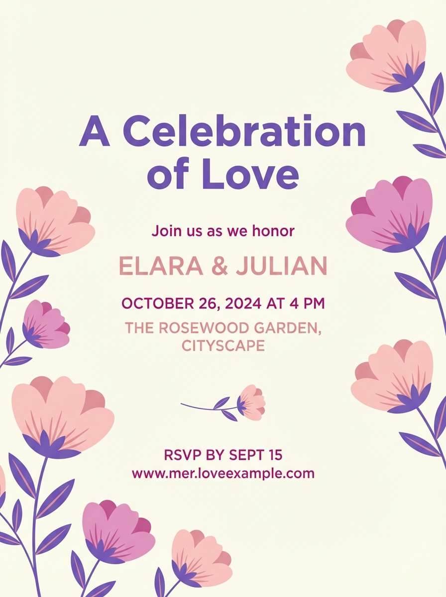 peony blush baby invite