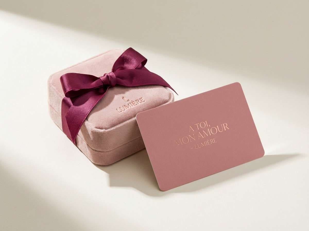 rose gold gift branding