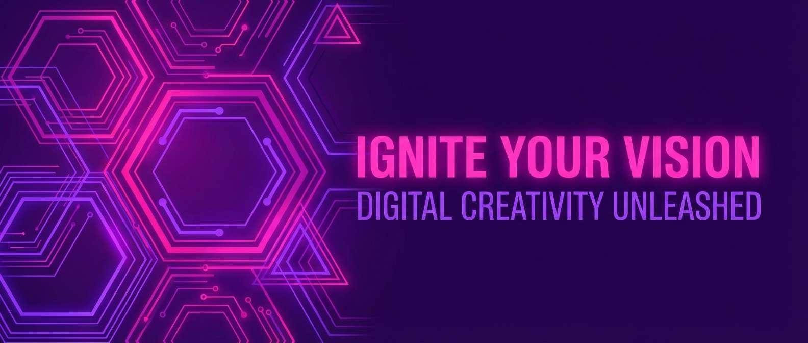 neon fuchsia hero banner