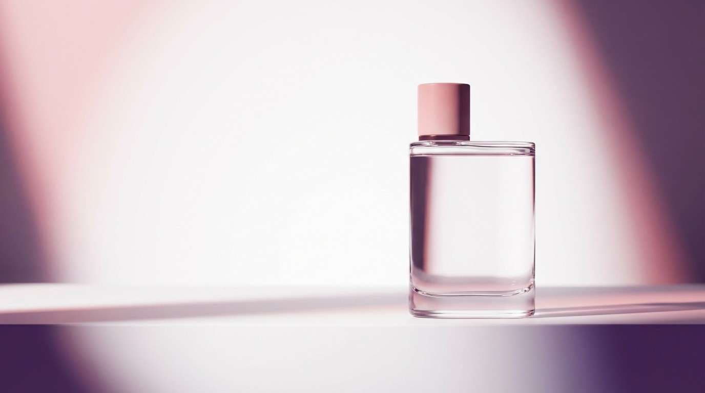 spring perfume ad in pinks
