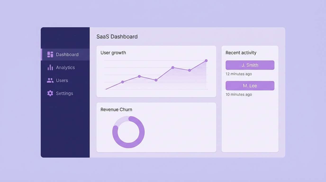 lavender fog dashboard ui