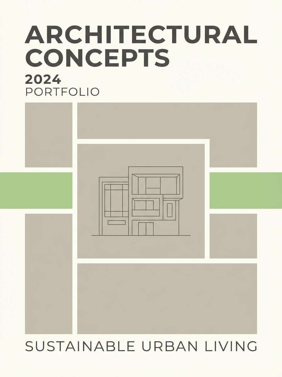 architectural brochure cover design