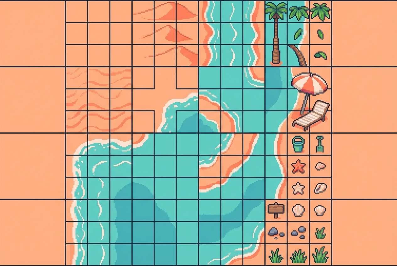beach tileset sample