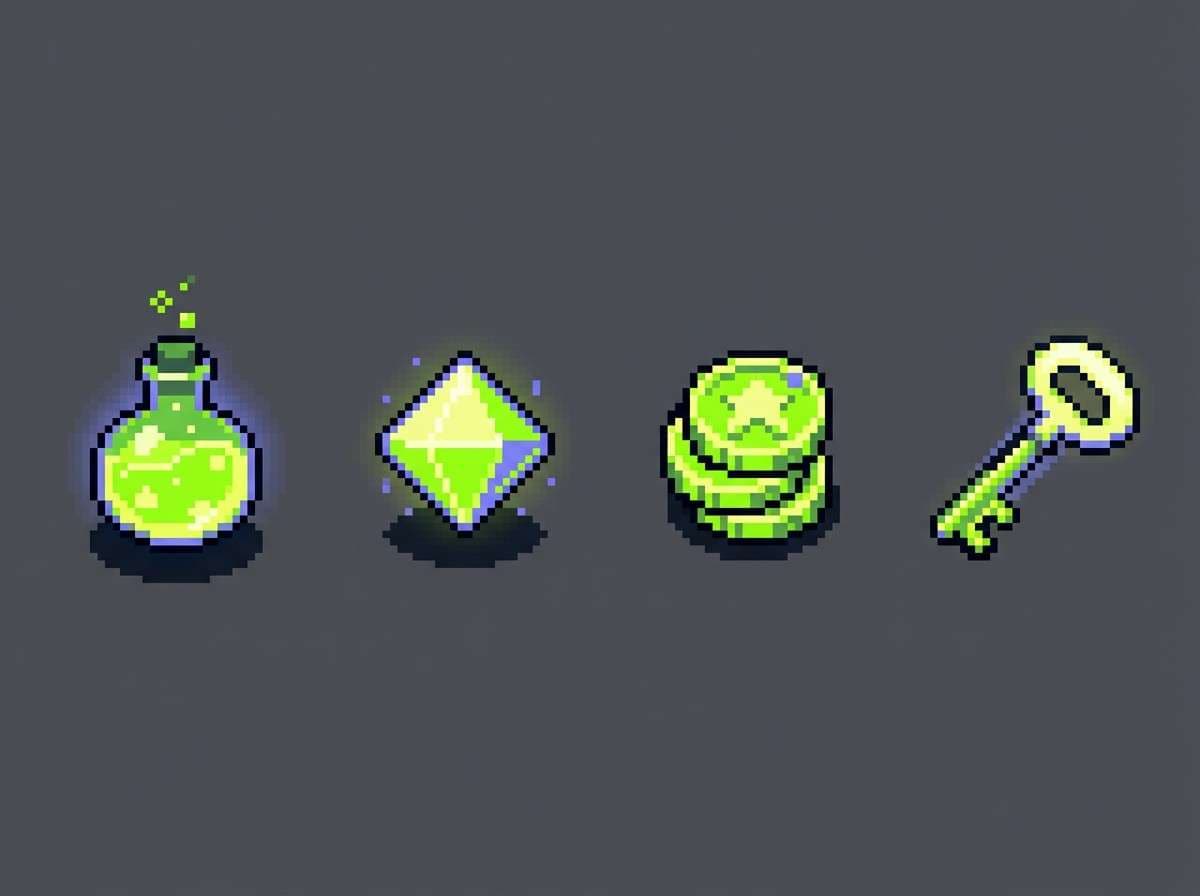 roguelike pickup sprites