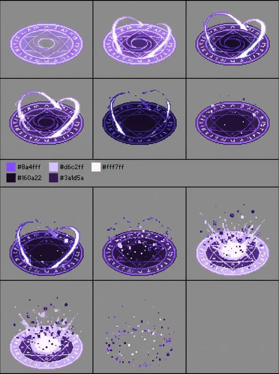spell effect spritesheet
