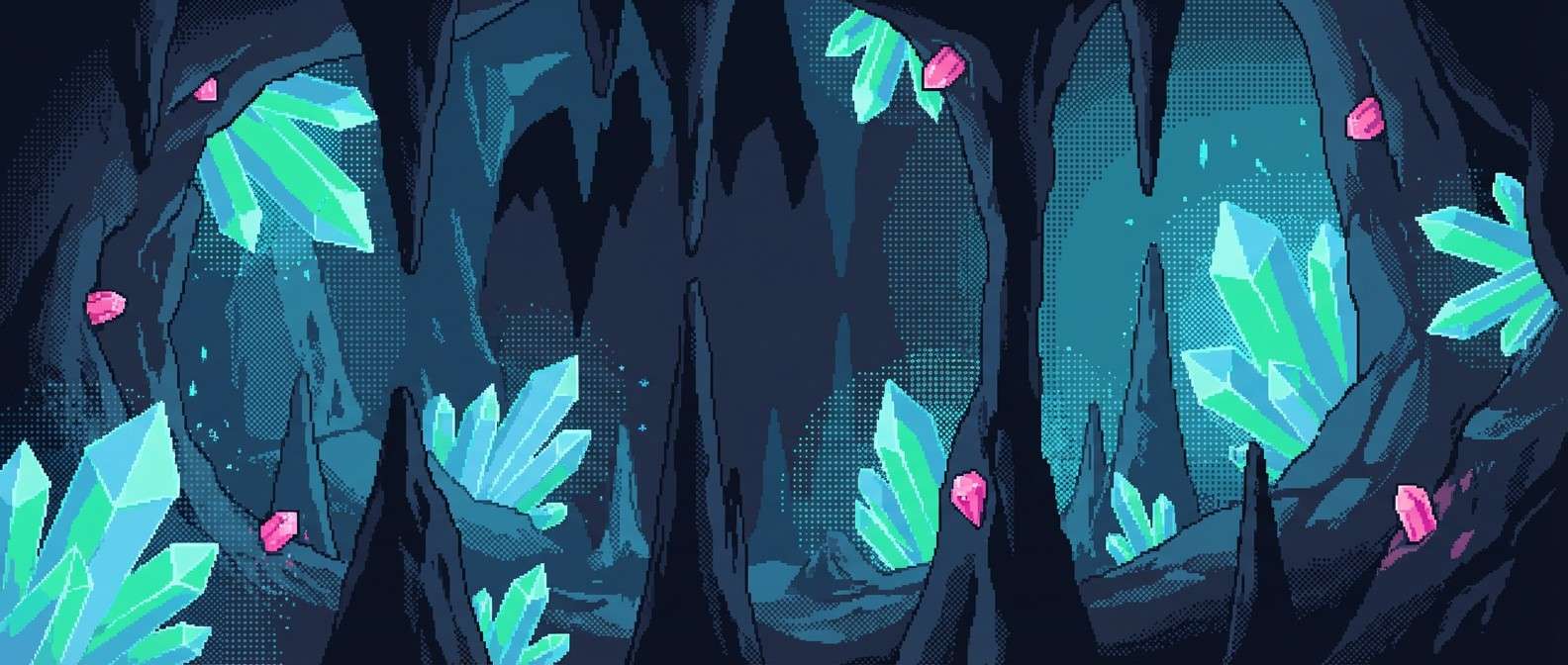 crystal cave background
