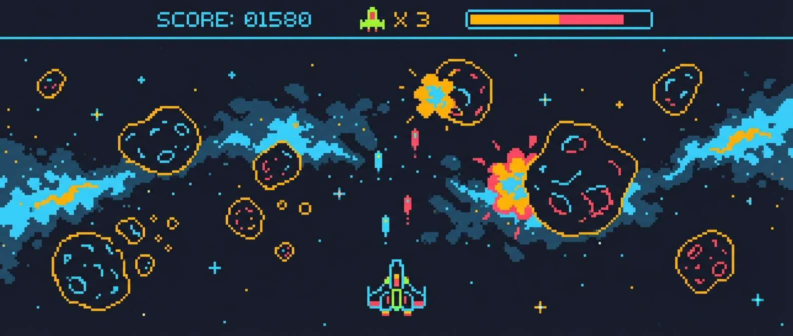 space shooter hud