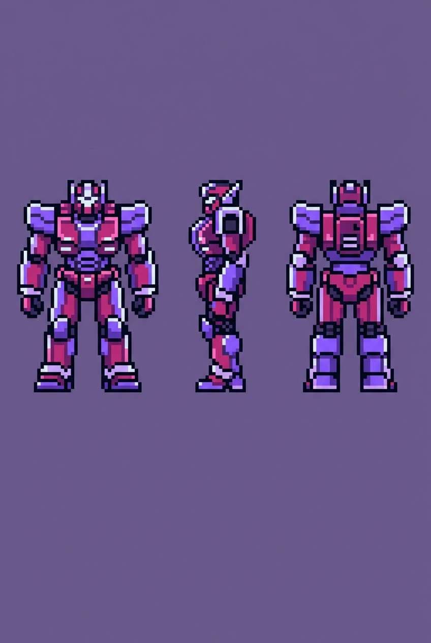mecha sprite turnaround