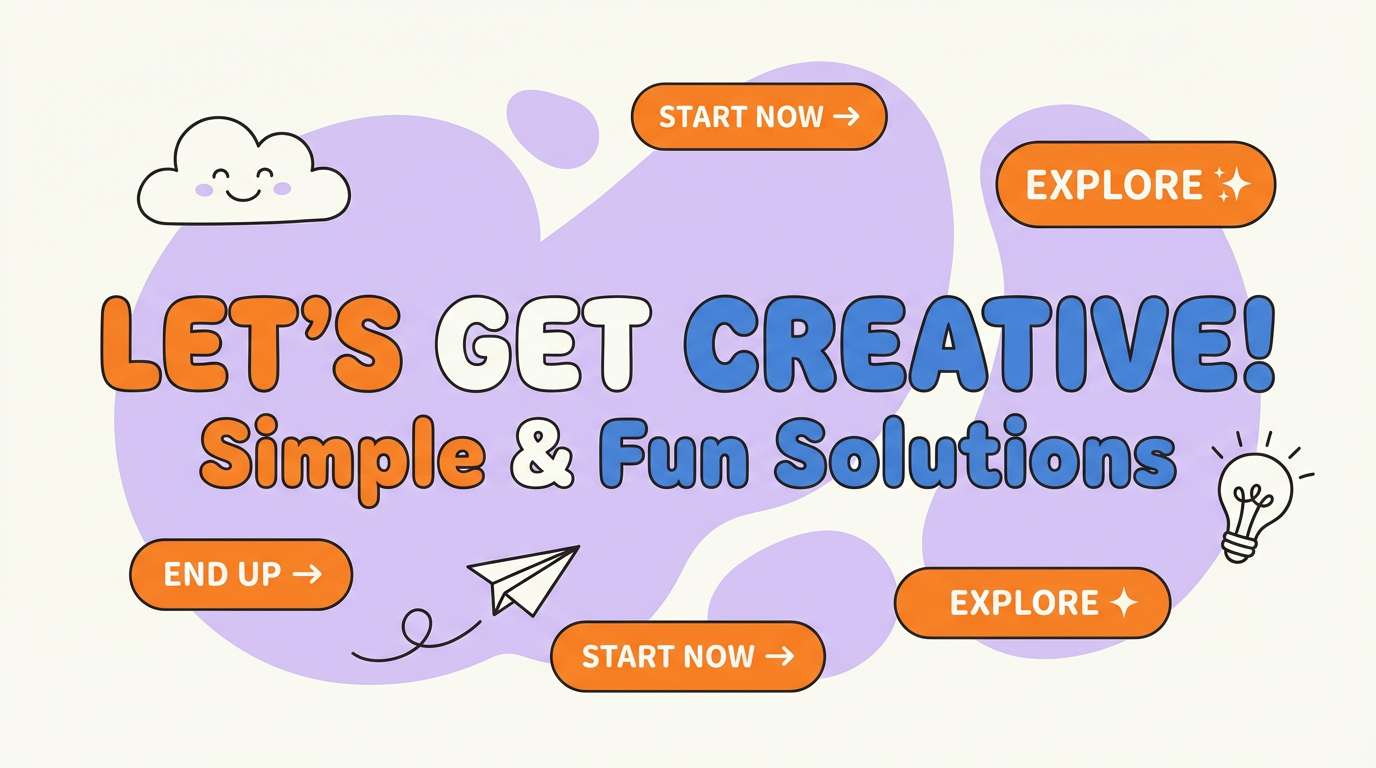 playful web banner