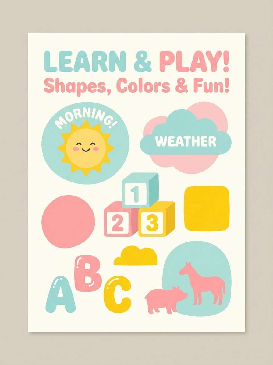 kids learning poster