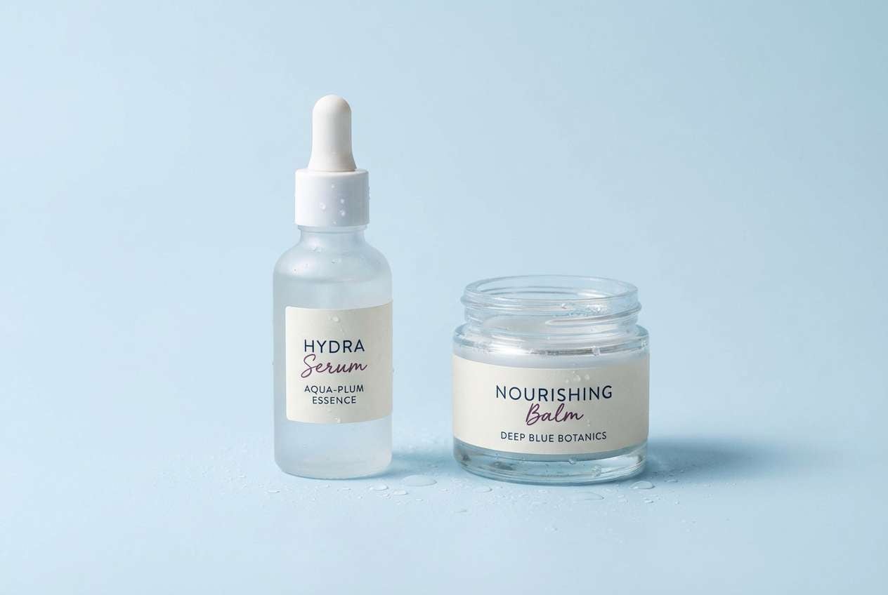 skincare product studio ad