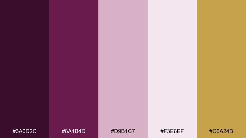 plum regent luxury color palette with hex codes