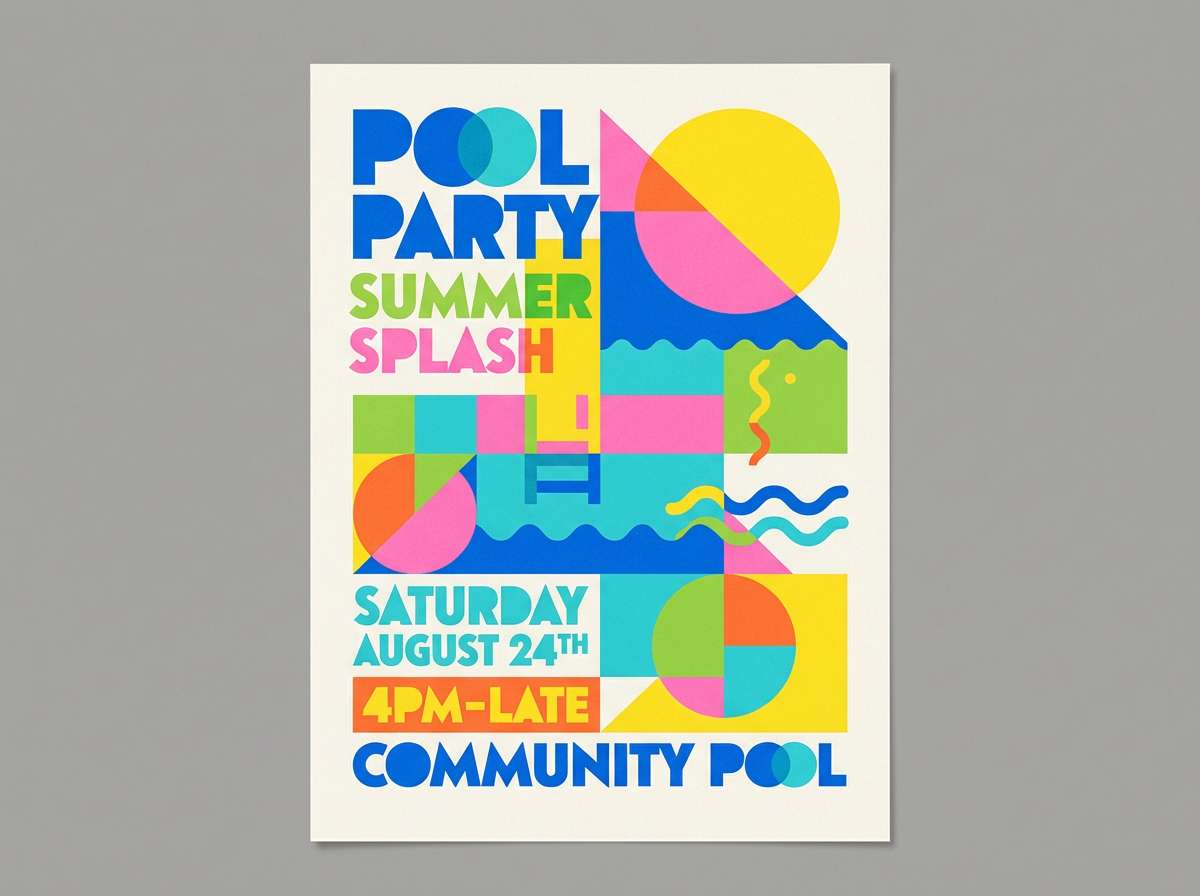 pool party poster
