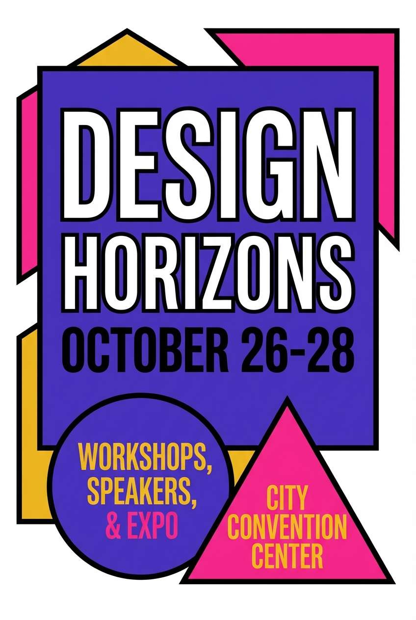 pop art purple flyer