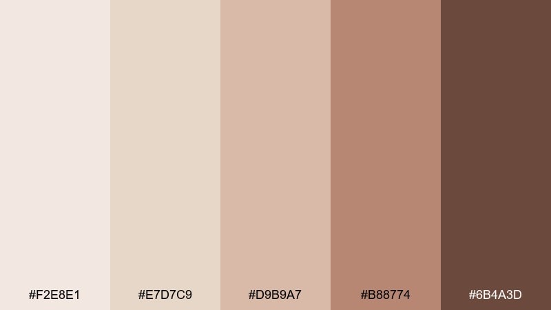 porcelain blush skin color palette with hex codes