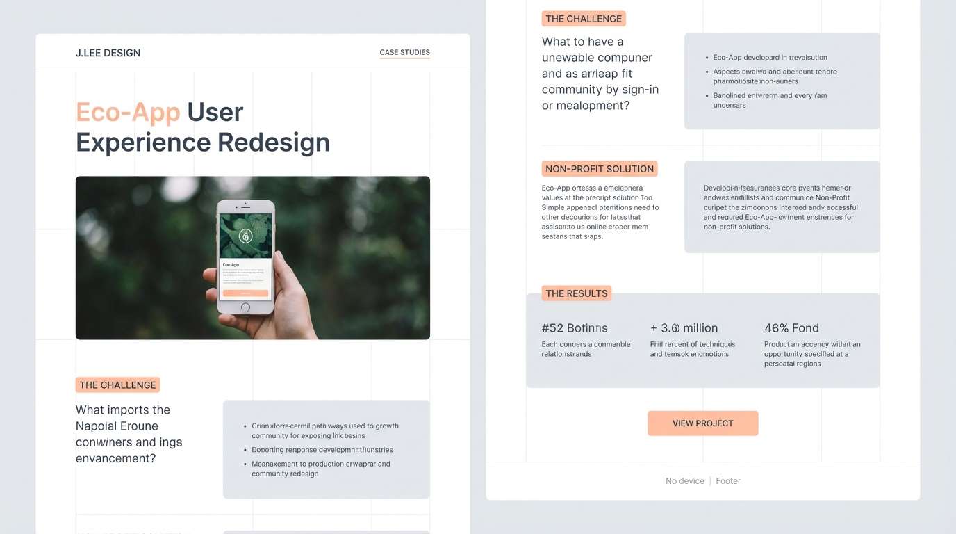 portfolio case study layout