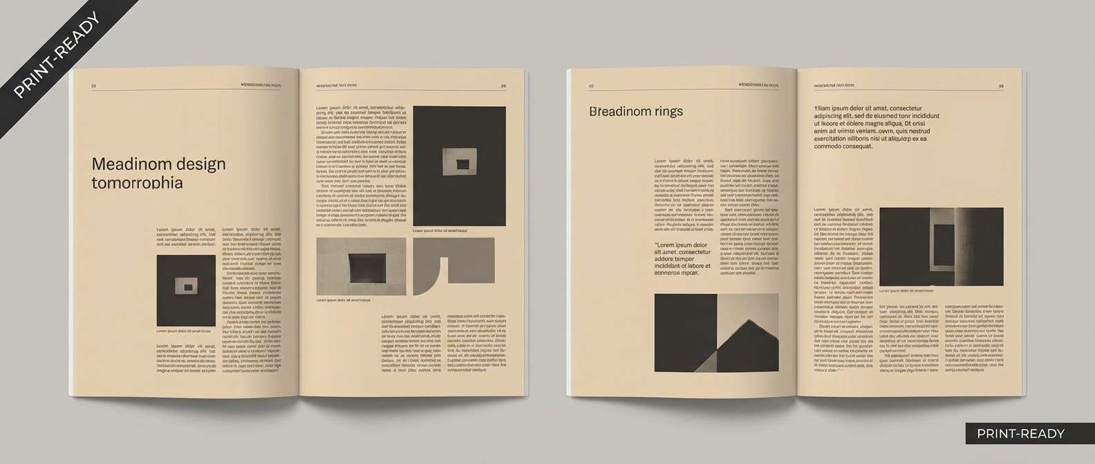 magazine spread sandstone mono