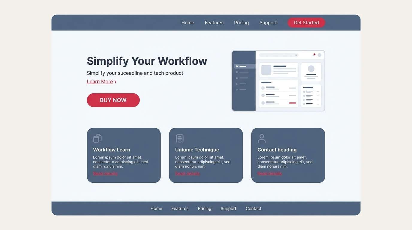 landing page slate cherry