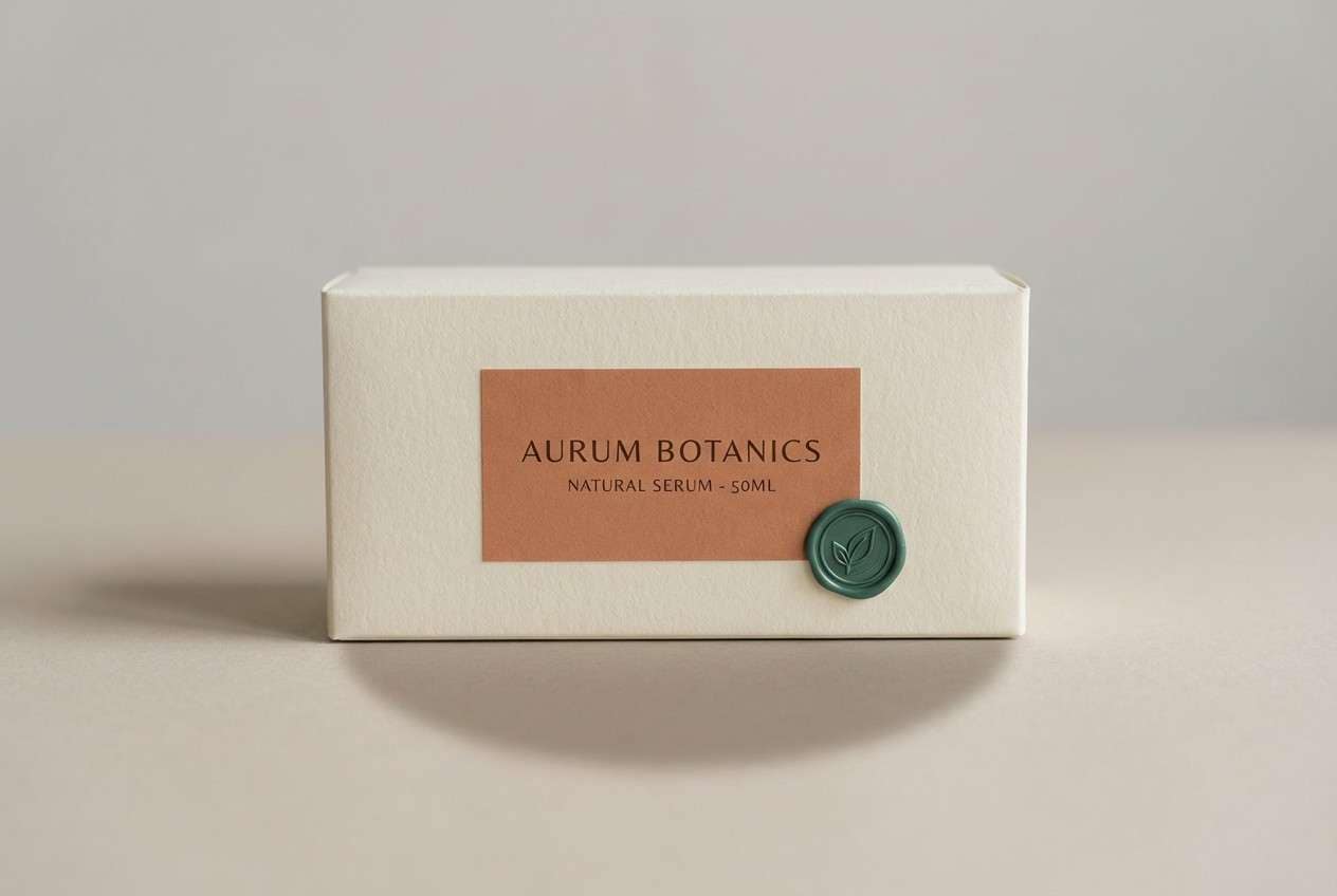 studio packaging terracotta cream