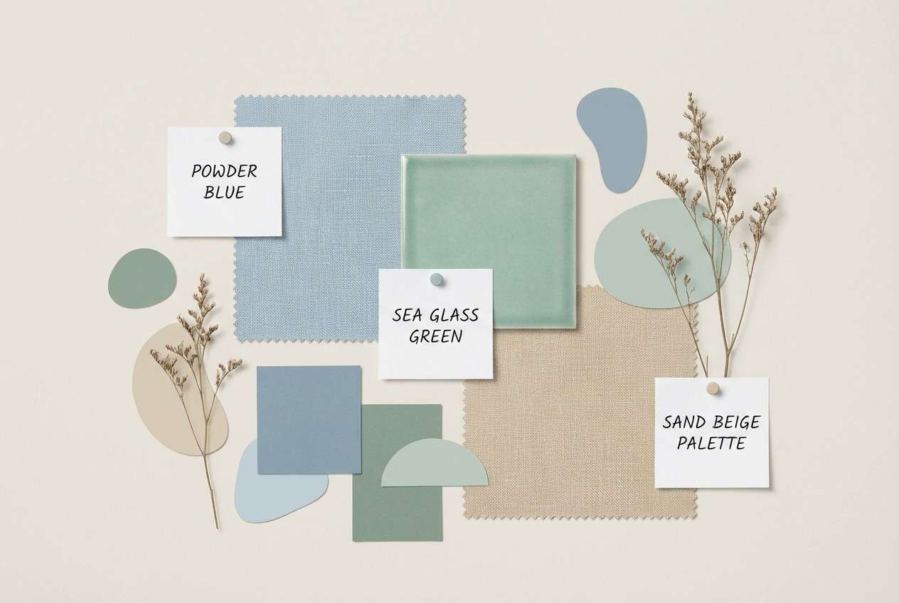 coastal interior moodboard