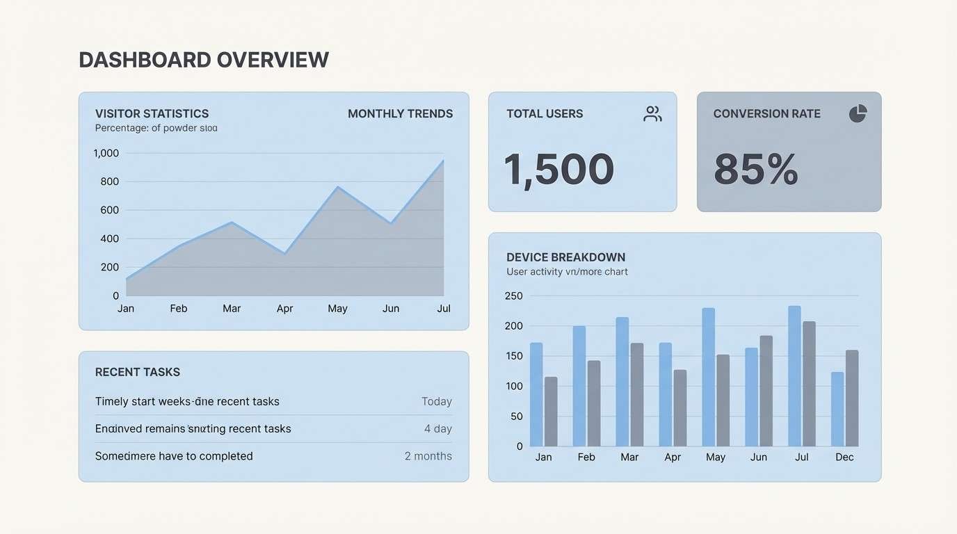 minimal saas dashboard ui