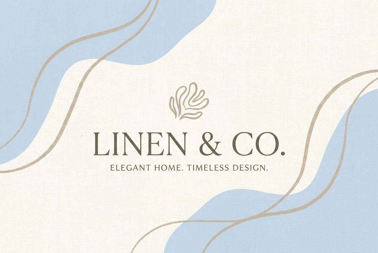 linen inspired brand header