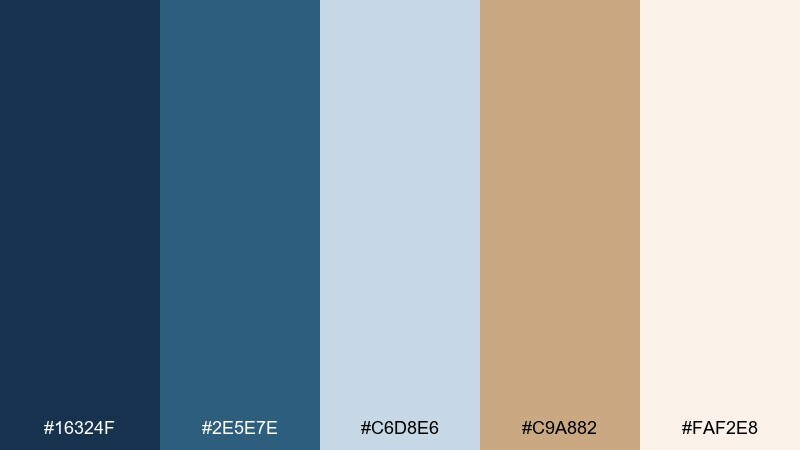 powdered suede color palette with hex codes