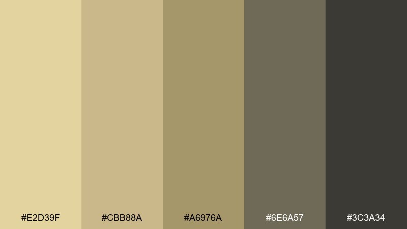 prairie dusk straw color palette with hex codes
