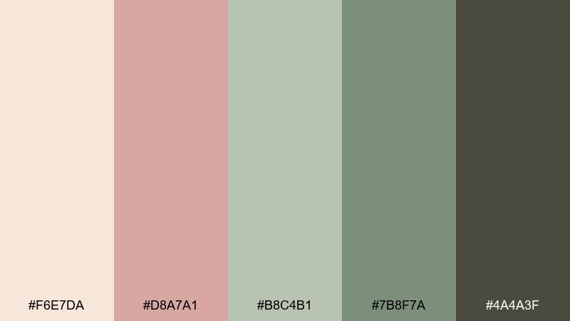 prairie quilt color palette with hex codes