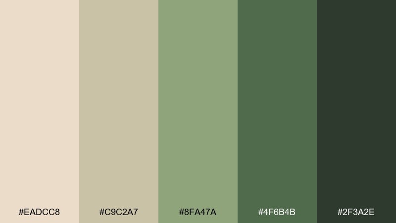 prairie sage and sand wild west color palette with hex codes
