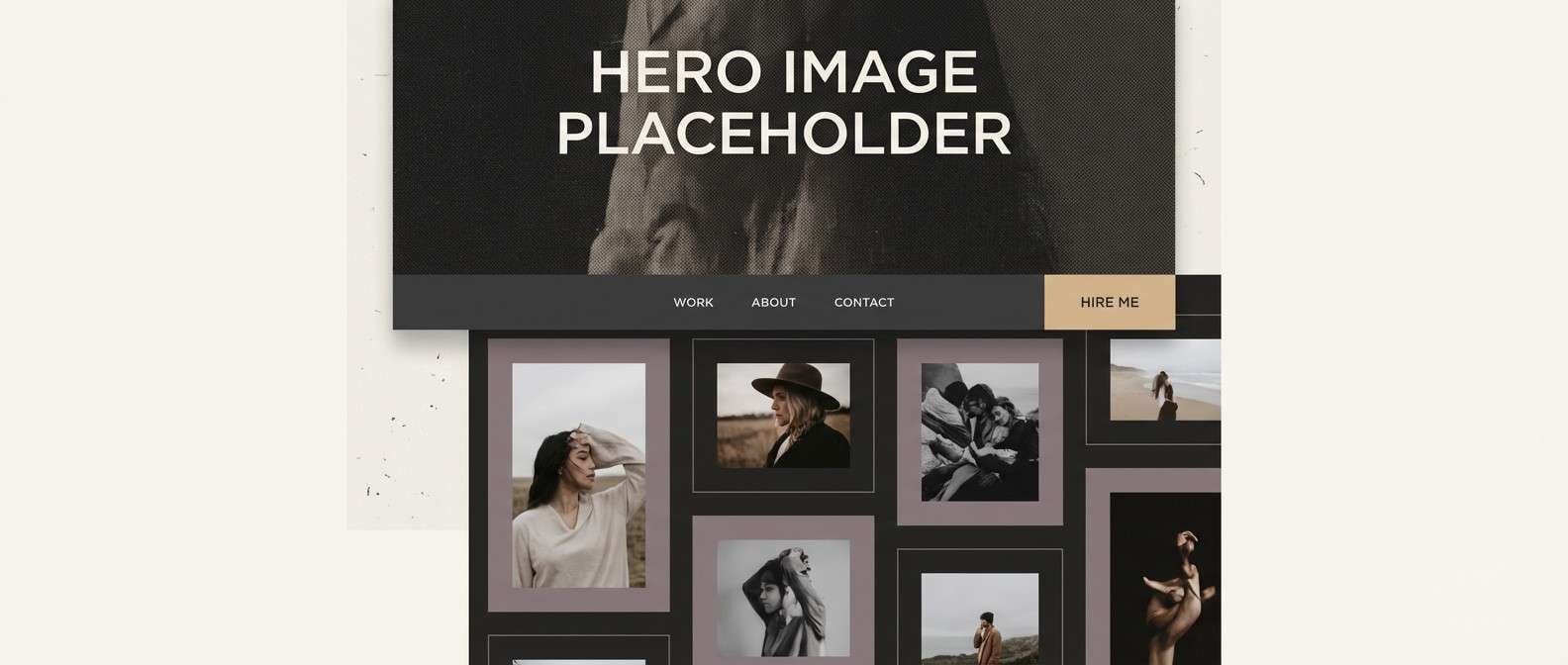 photography portfolio ui
