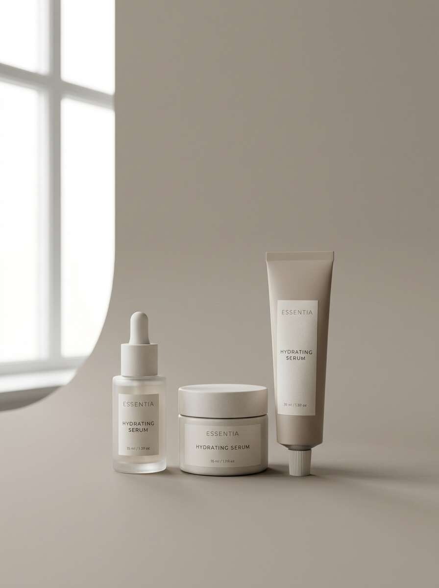 minimal beauty packaging shot