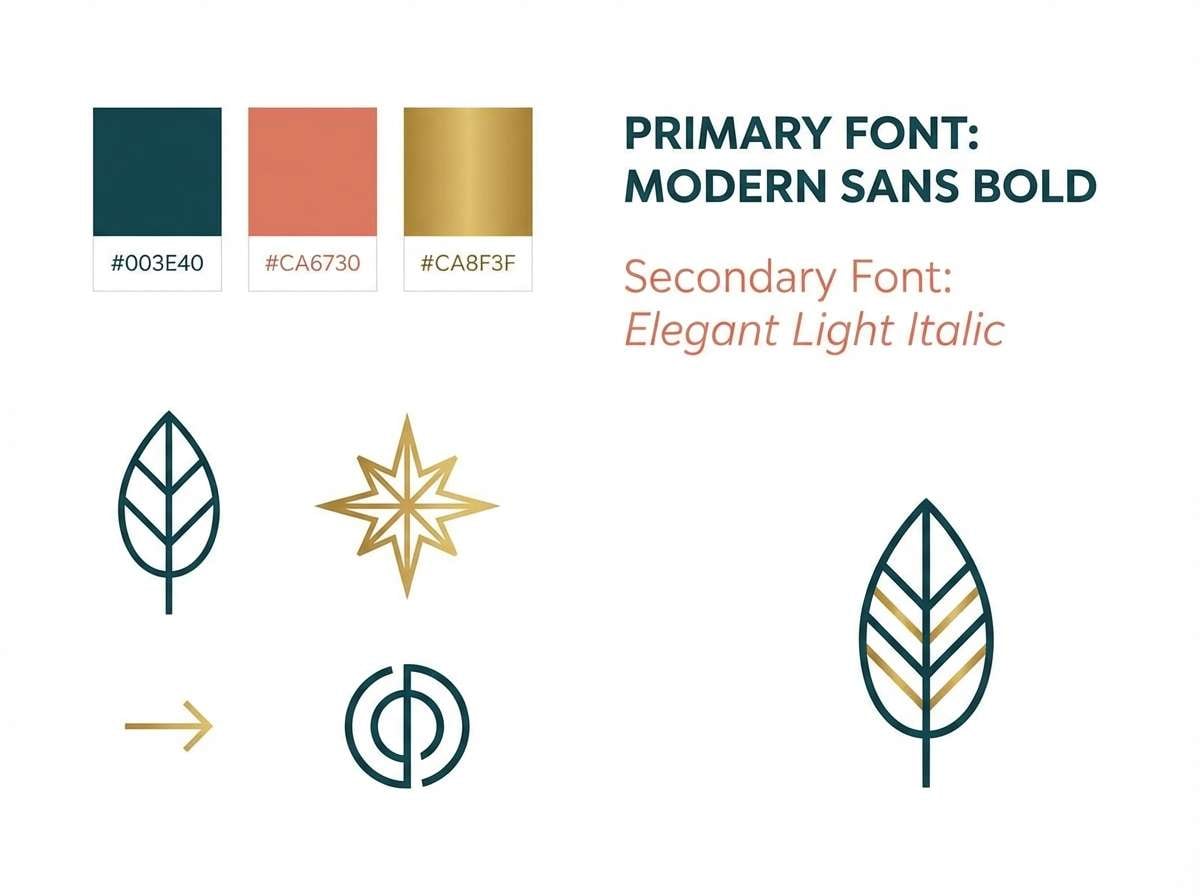 premium brand mood board