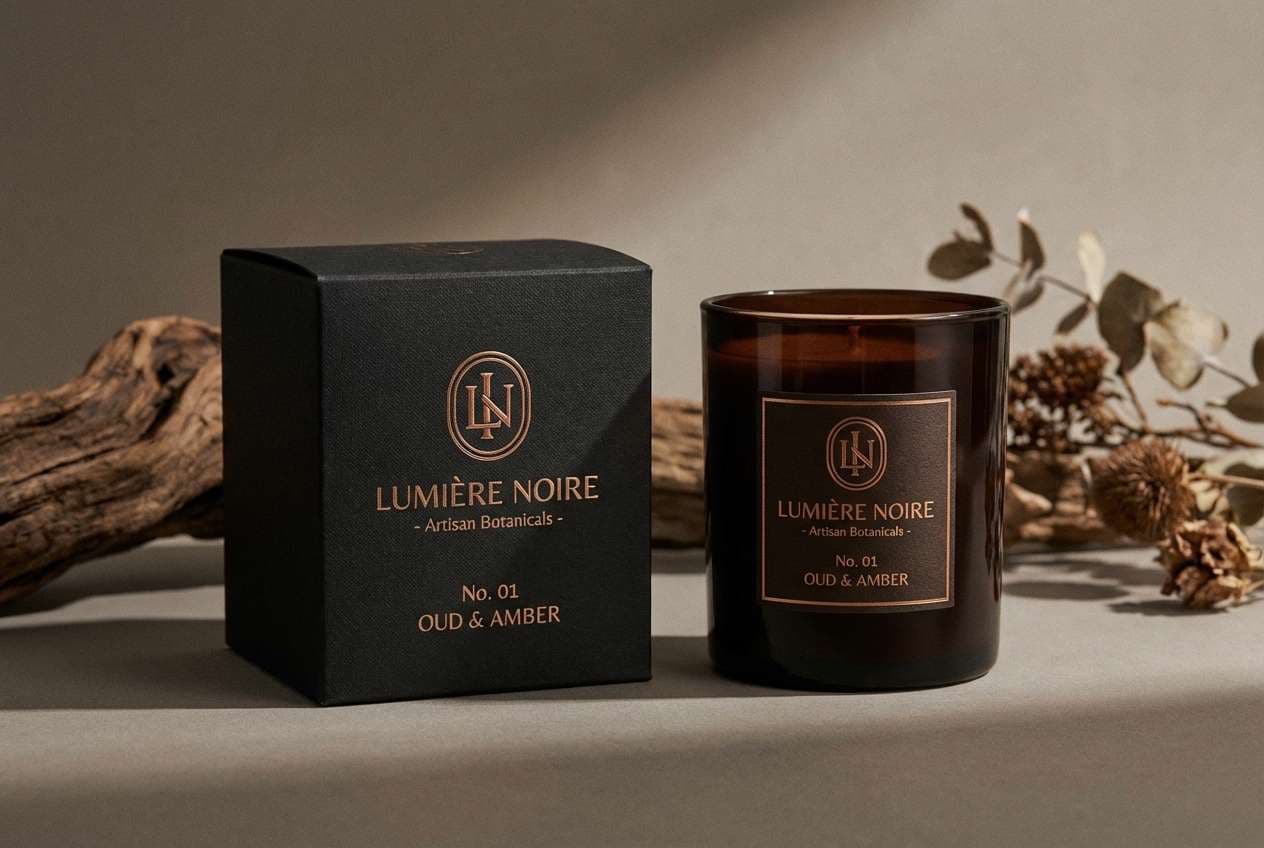 bronze candle packaging