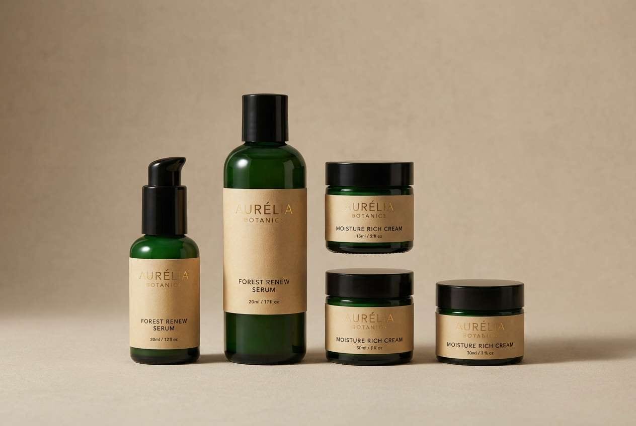 premium green packaging mockup