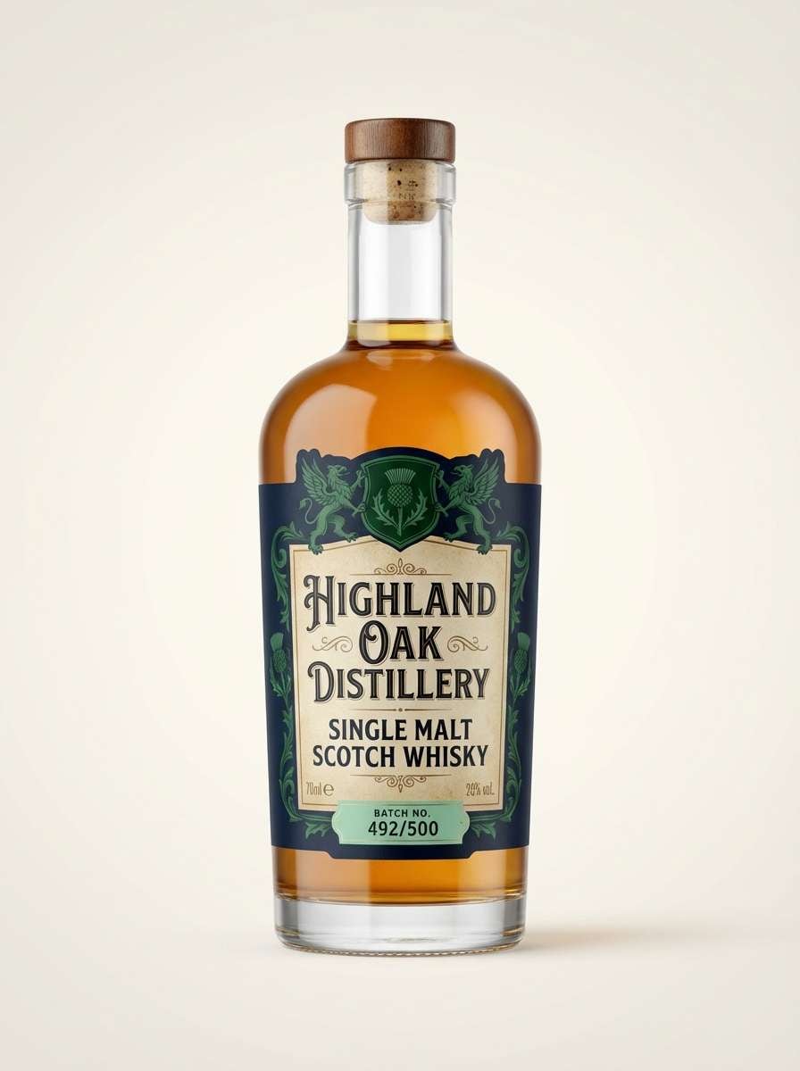 spirits label design