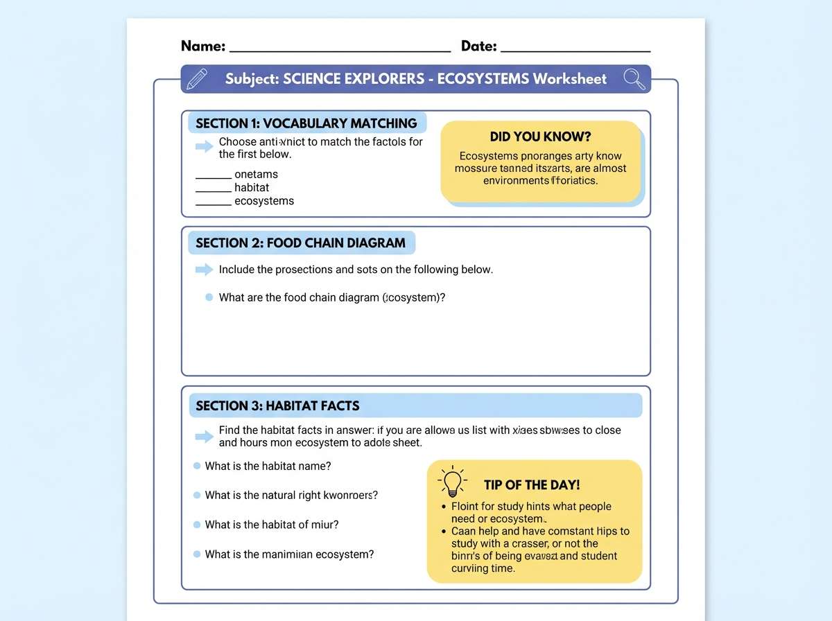 printable worksheet layout