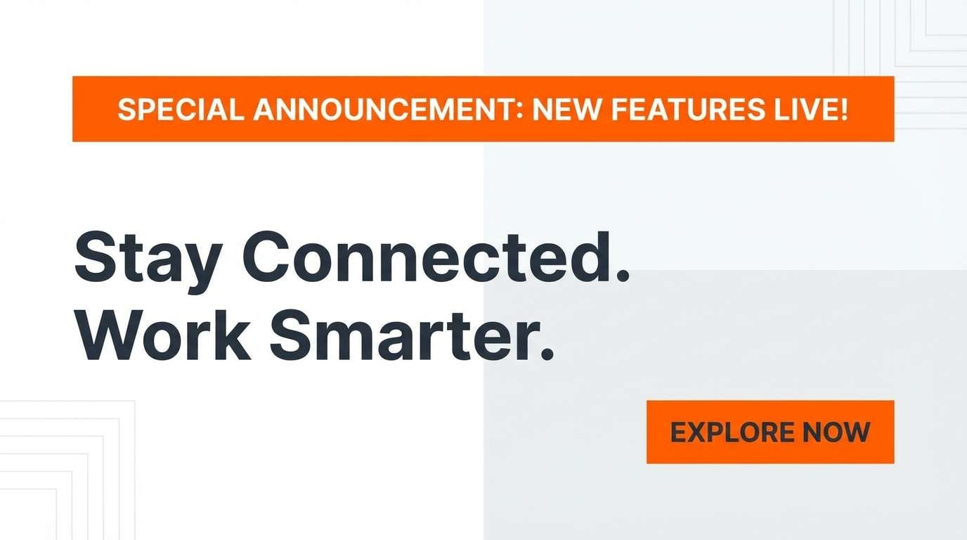 product announcement email header