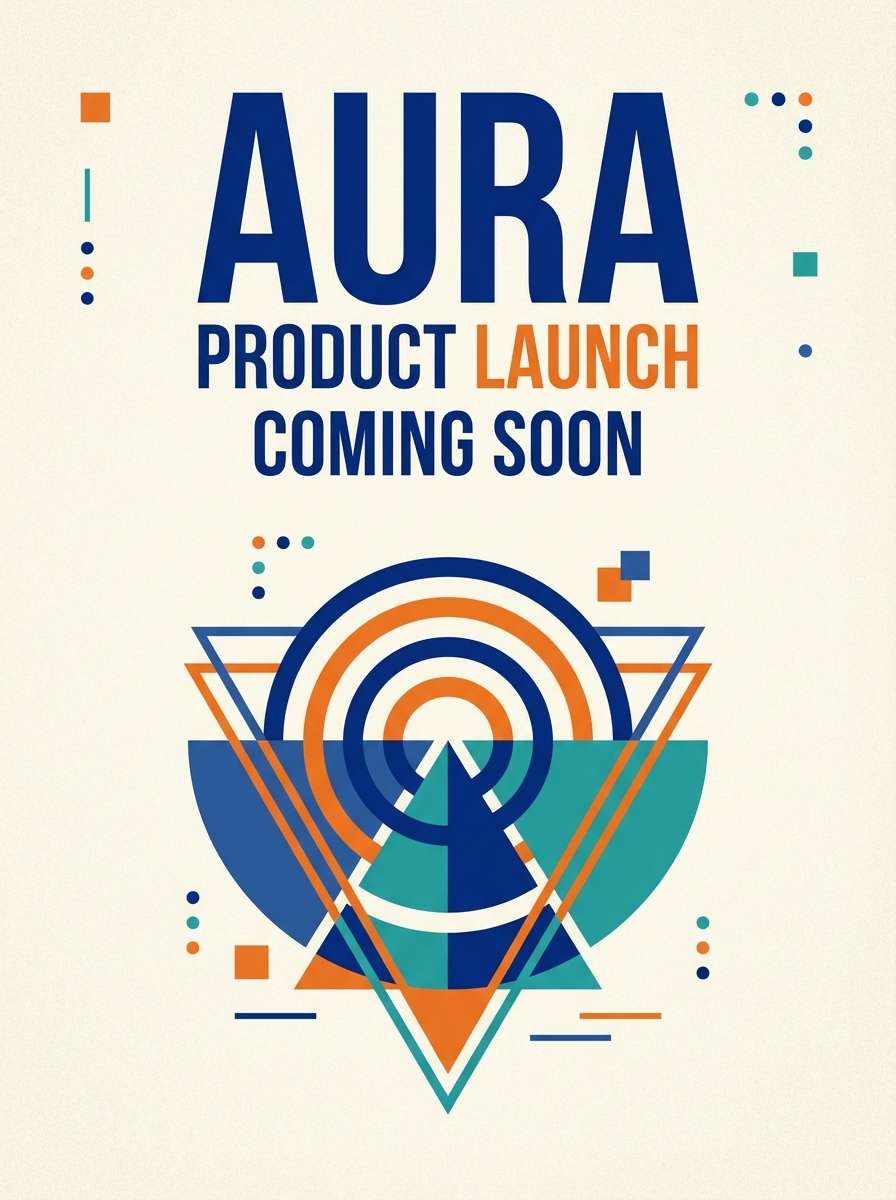product launch poster