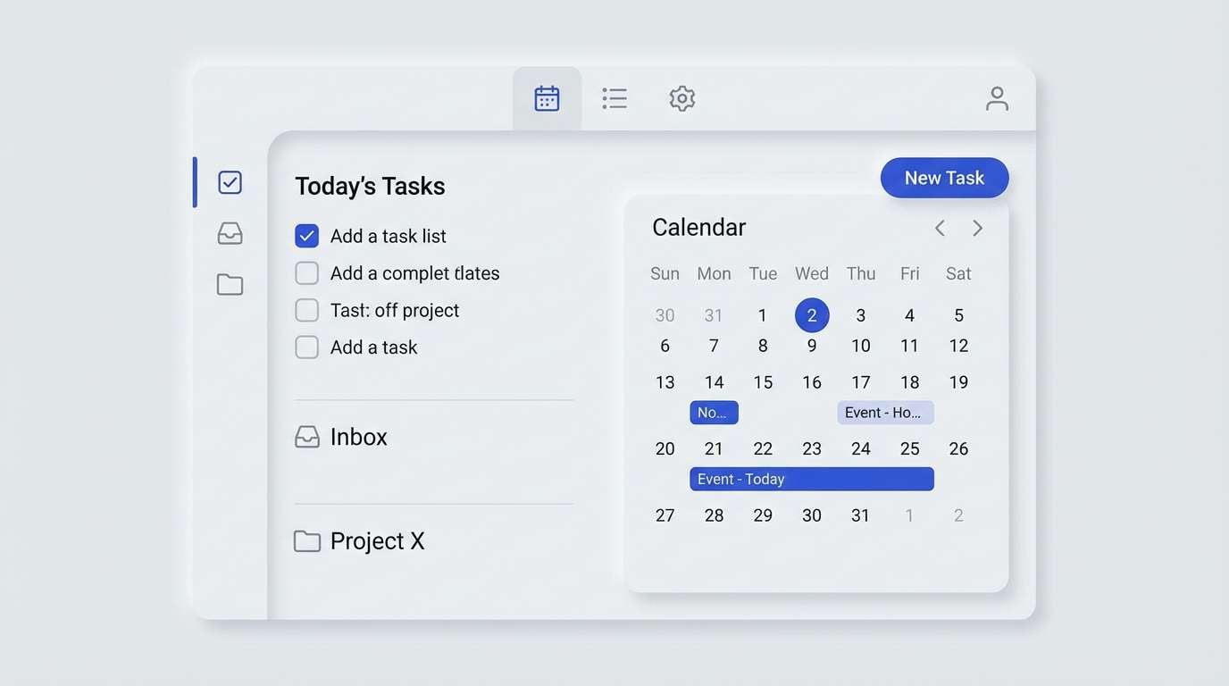 productivity app ui
