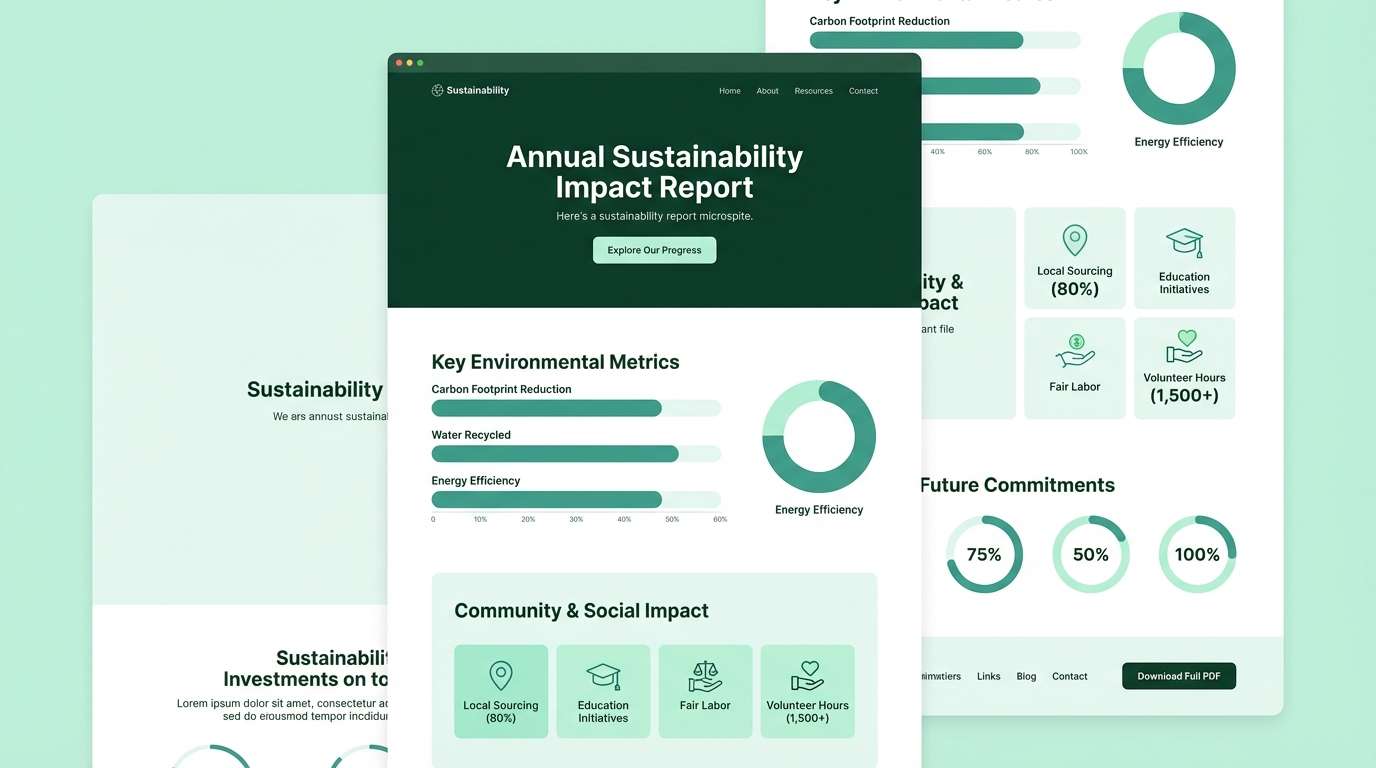 forest sustainability microsite