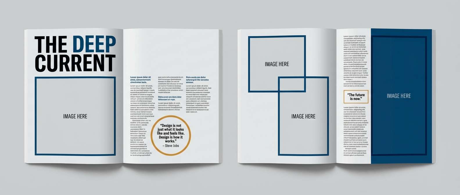 editorial magazine spread