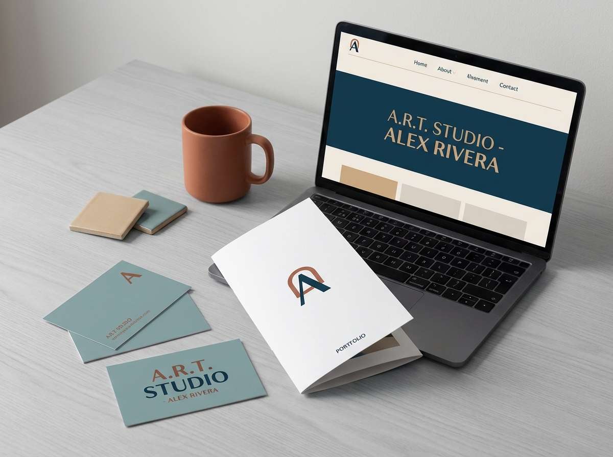 artist branding mockup