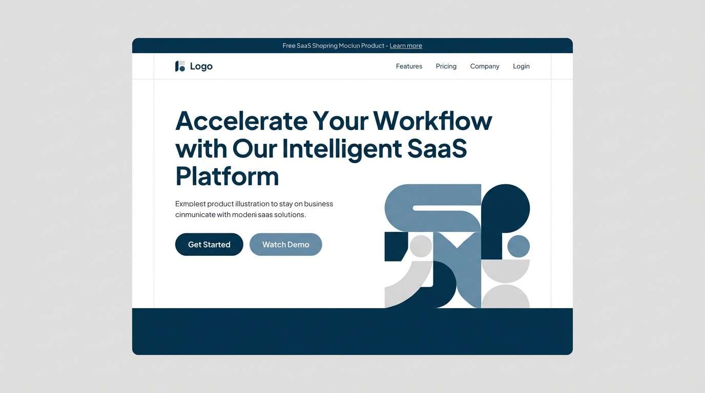 saas landing page design